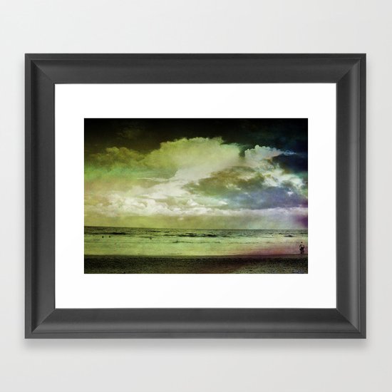 Occupy Beach Framed Art Print