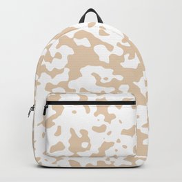 Spots - White and Pastel Brown Backpack