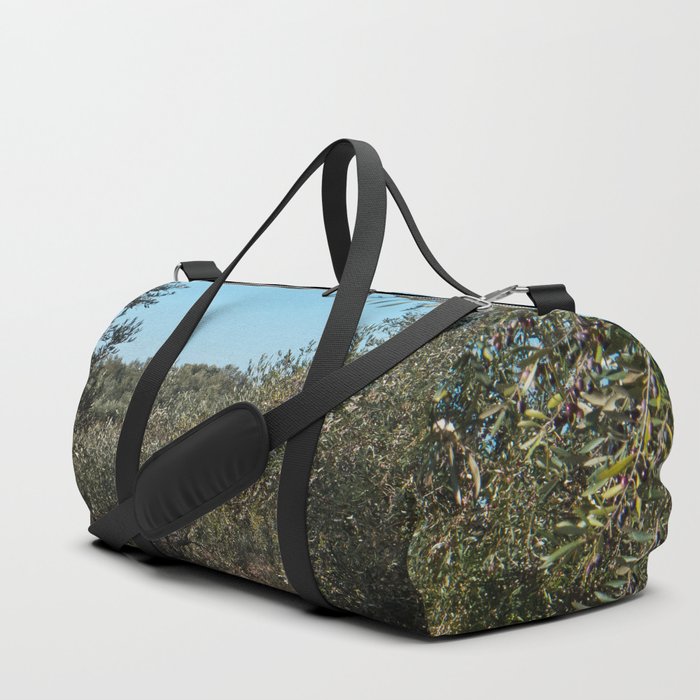 Olive trees in the Apulian landscape in autumn.  Duffle Bag