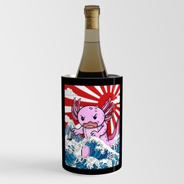 Japanese Kaiju Axolotl Anime Manga kawaii otaku Wine Chiller