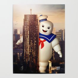 Marshmallow in my city Poster