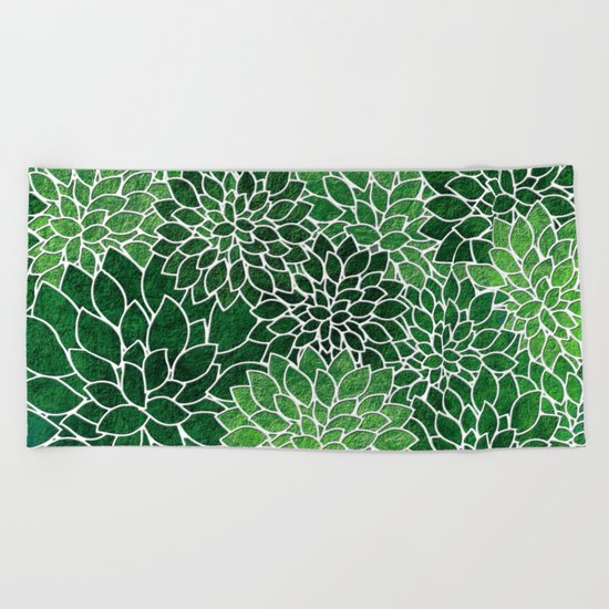 Floral Abstract 23 Beach Towel