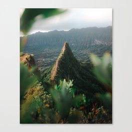 Olomona - Three peaks - Oahu Hawaii Canvas Print