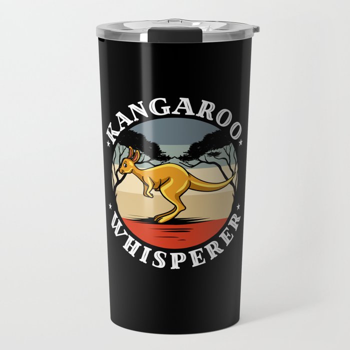 Kangaroo Red Australia Animal Funny Travel Mug