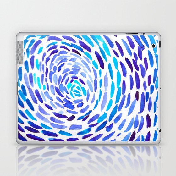 9 190510 Watercolor Abstract Pattern Swirl Laptop Ipad Skin By Valourine