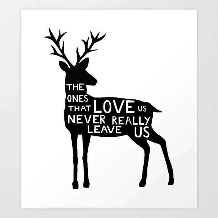 Sirius Black deer quote  Art Print