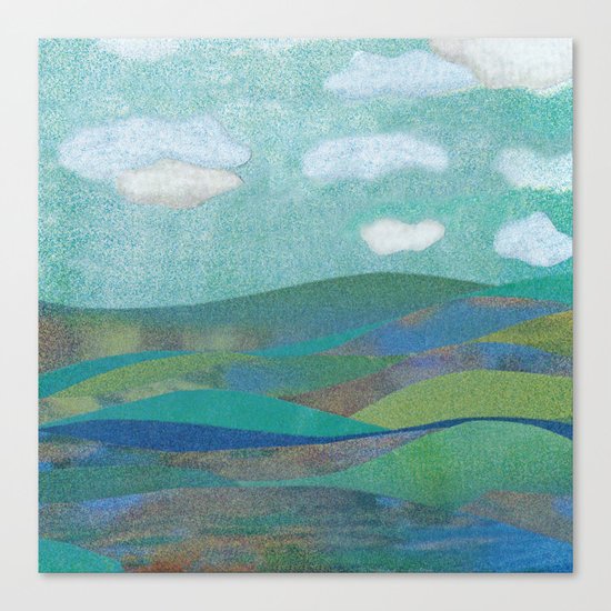 COLLAGE LOVE: Seascape Canvas Print