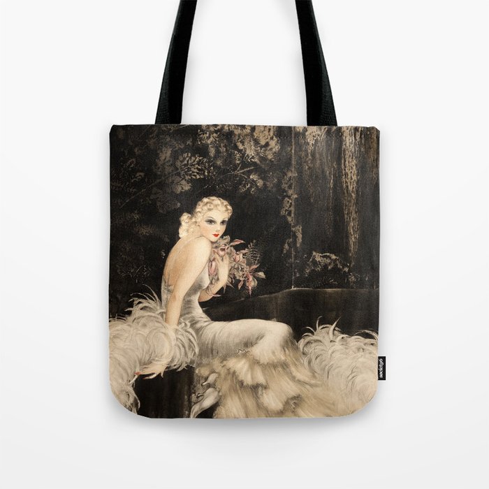 Orchids, 1937 by Louis Icart Tote Bag