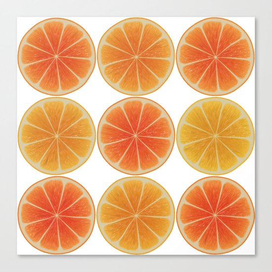 Oranges oranges Canvas Print