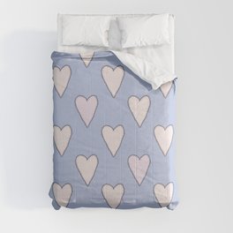 Pink Frilly hearts  Comforter