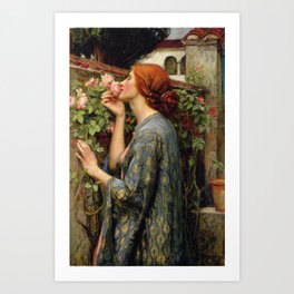John Williams Waterhouse - The Soul of the Rose Art Print