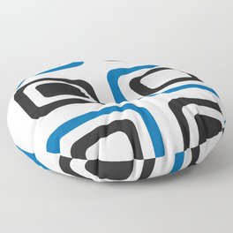 Classic soft geometric composition 3 Floor Pillow