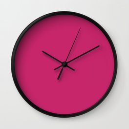 Fuchsia Ultra Pink Wall Decor,  Room Decor, Vanity Wall Art, Bathroom, Gift for Her Wall Clock