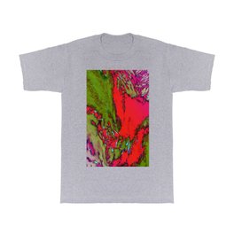 Tectonic T Shirt | Fluidsurface, Painting, Texture, Landscape, Digital, Tactile, Flow, Rocklike, Rocks, Redgreen 
