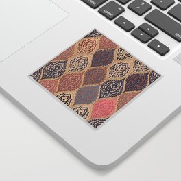 Bohemian Golden Spice Moroccan Damask II Sticker