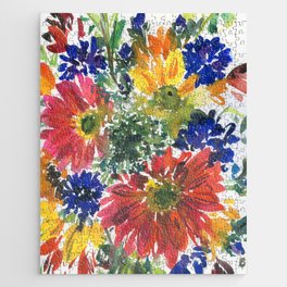 colorful bouquet: gerberas Jigsaw Puzzle