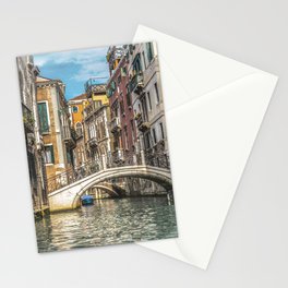 A Beautiful Venetian Canal Stationery Card