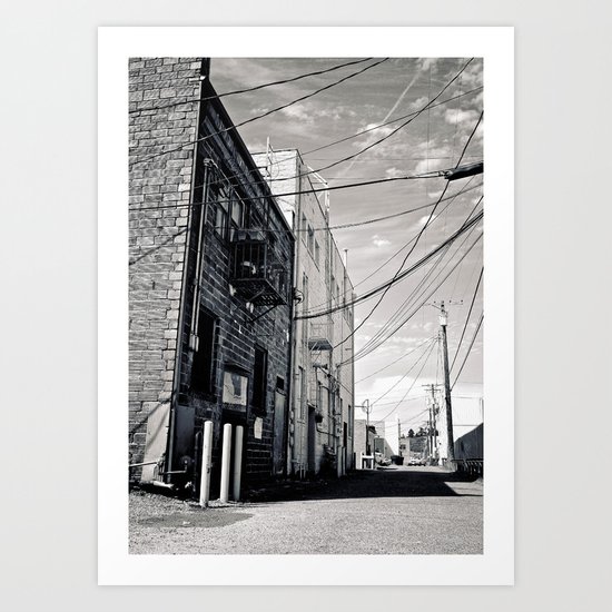 Grit city alley Art Print