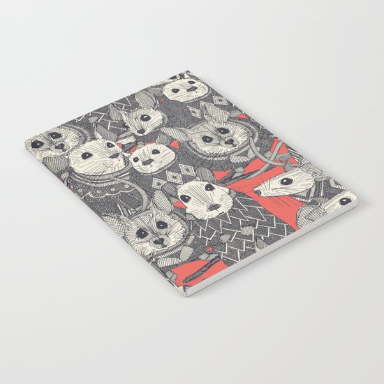 sweater mice coral Notebook