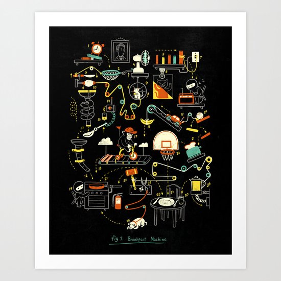 Breakfast Machine Art Print