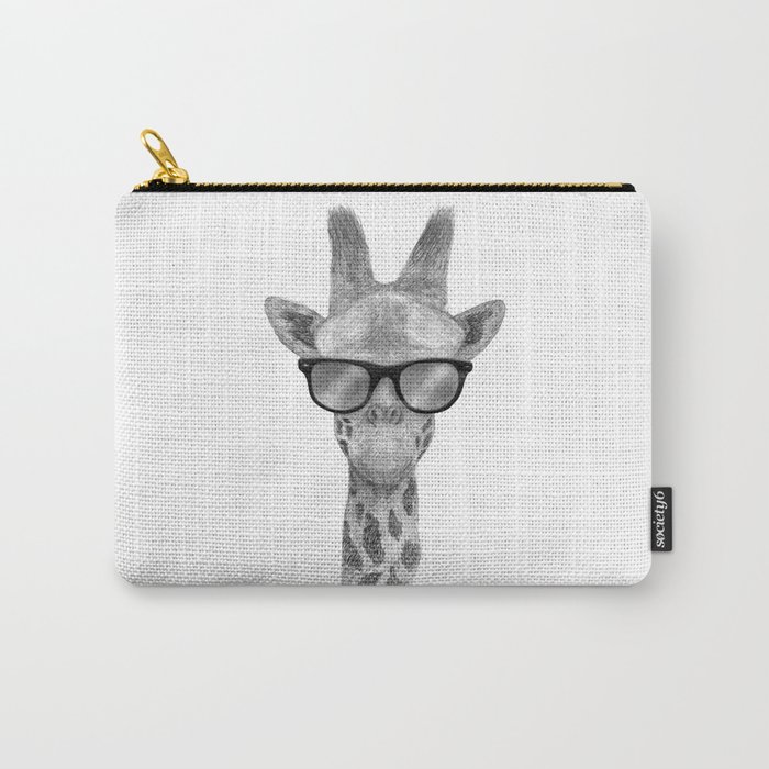 Hipster Giraffe Carry-All Pouch
