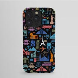 LET'S TRAVEL AROUND THE WORLD!!! iPhone Case | Art, Bed Bath, Pattern, Bathroom, World, Tech, Homedecor, Graphicdesign, Canvas, Puzzle 