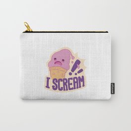 I Scream Cute and Funny Ice Cream Pun Carry-All Pouch