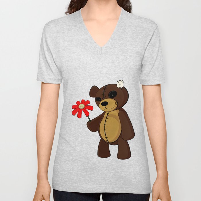 Sweet Teddy V Neck T Shirt