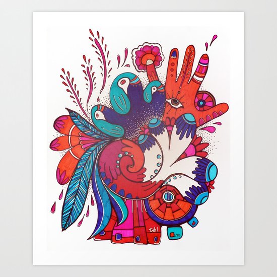 Shaman's Spiral Art Print