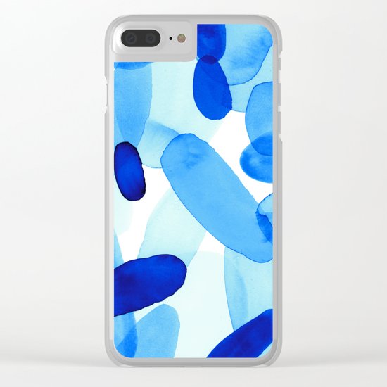 Beach Glass Blue Clear iPhone Case