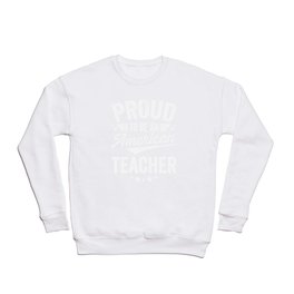 Proud To Be An American Teacher Crewneck Sweatshirt | Party, Merica, Graphicdesign, 4Thofjuly, Summer, Memorialday, Unitedstates, America, Usa, July 