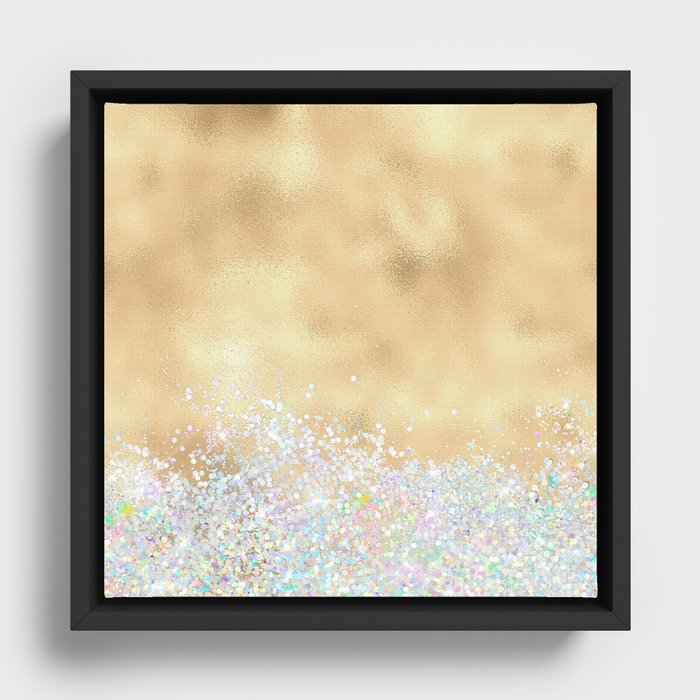 Beautiful Frosting Pattern Design Framed Canvas