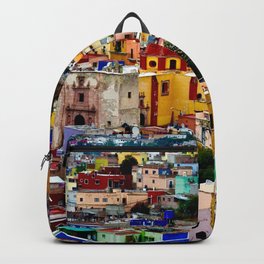 Mexico Photography - Huge Colorful City Backpack