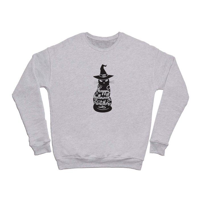 Don't Be A Basic Witch Witch Saying Crewneck Sweatshirt