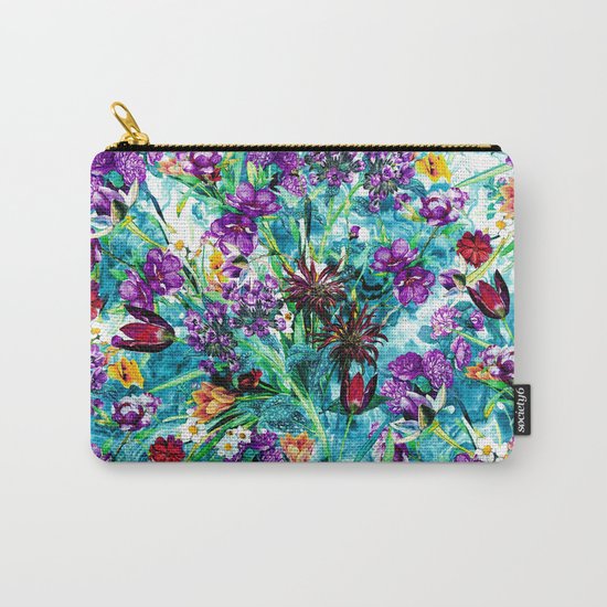 Floral Jungle Carry-All Pouch