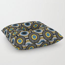 African Wax Pattern 23 Floor Pillow