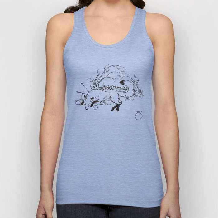Dying Fox with Apples Tank Top