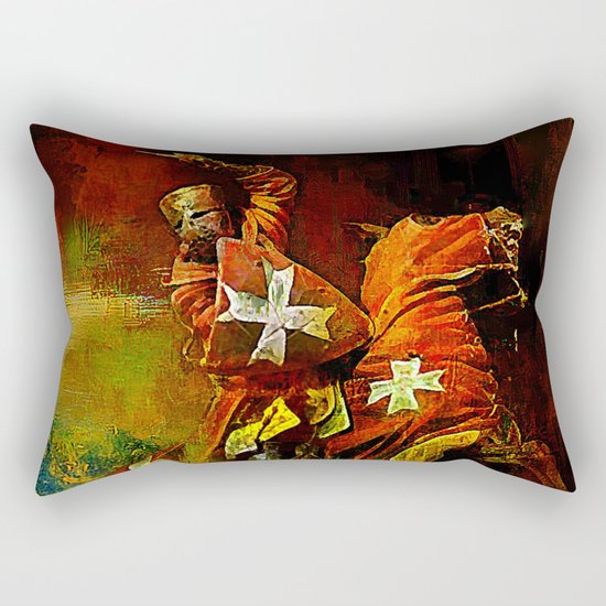 The last assault Rectangular Pillow