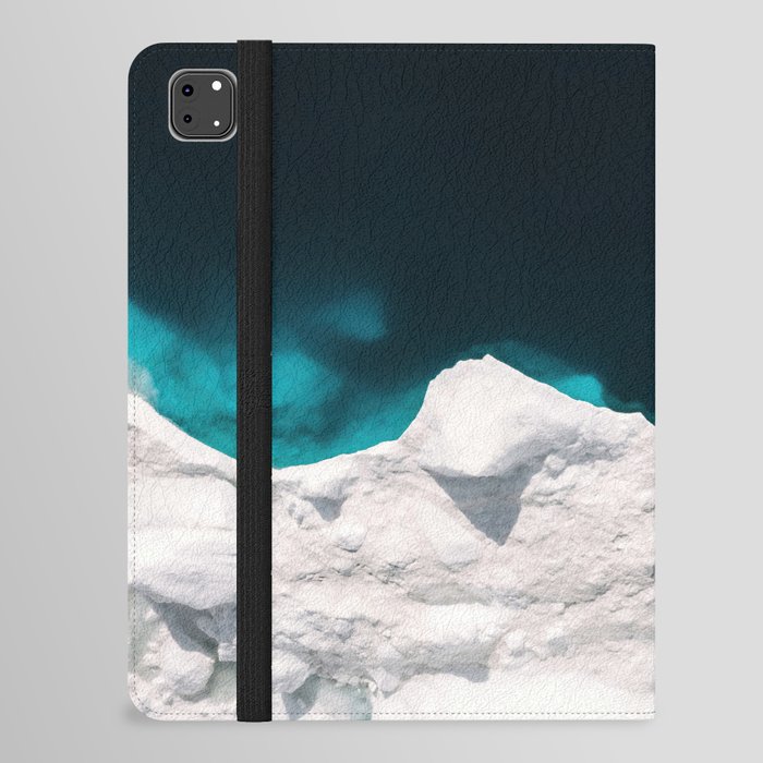 Minimalistic Iceberg in the clear blue Ocean - Landscape Photography iPad Folio Case