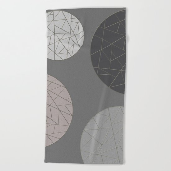 BROKEN (abstract geometric) Beach Towel