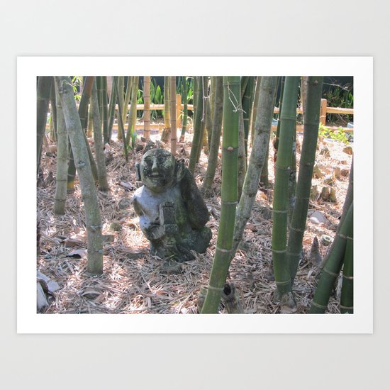 Buddha in the Woods Art Print