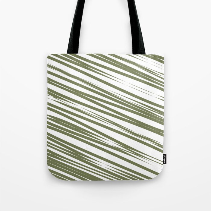 Green stripes background Tote Bag