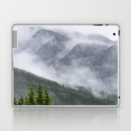 Jasper National Park Fog | Landscape Photography Laptop Skin