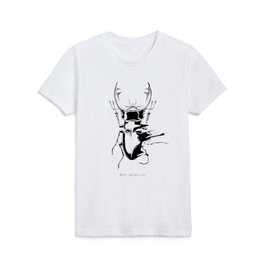 Stag Beetle Glitch Kids T Shirt