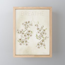 Breathe Flowers Framed Mini Art Print