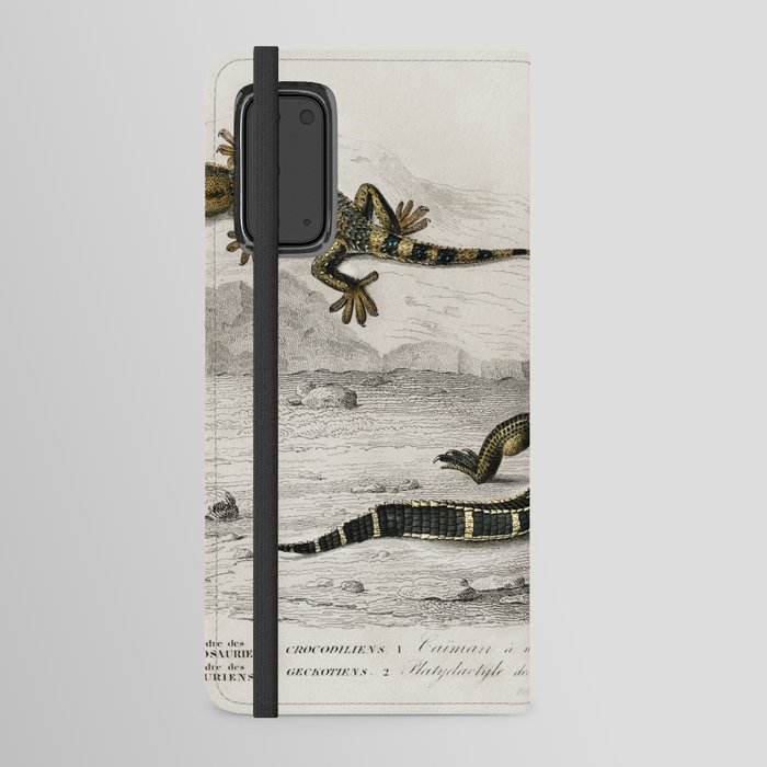 Alligator & Lilford'swall lizard  Android Wallet Case