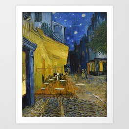 Van Gogh Cafe Terrace at Night, 1888 Art Print