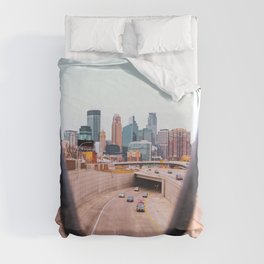 Minneapolis Skyline | City Photography | Minnesota Duvet Cover