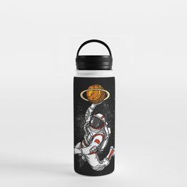 Space Astronaut Basketball Player Water Bottle