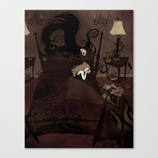 Pretend to Sleep Canvas Print